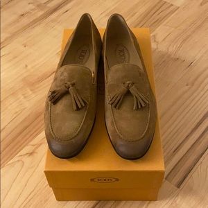 Brand New Tod’s Suède Loafer with Tassle